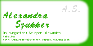 alexandra szupper business card